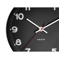 Nástenné hodiny New Classic Karlsson KA5846, čierna 20cm 